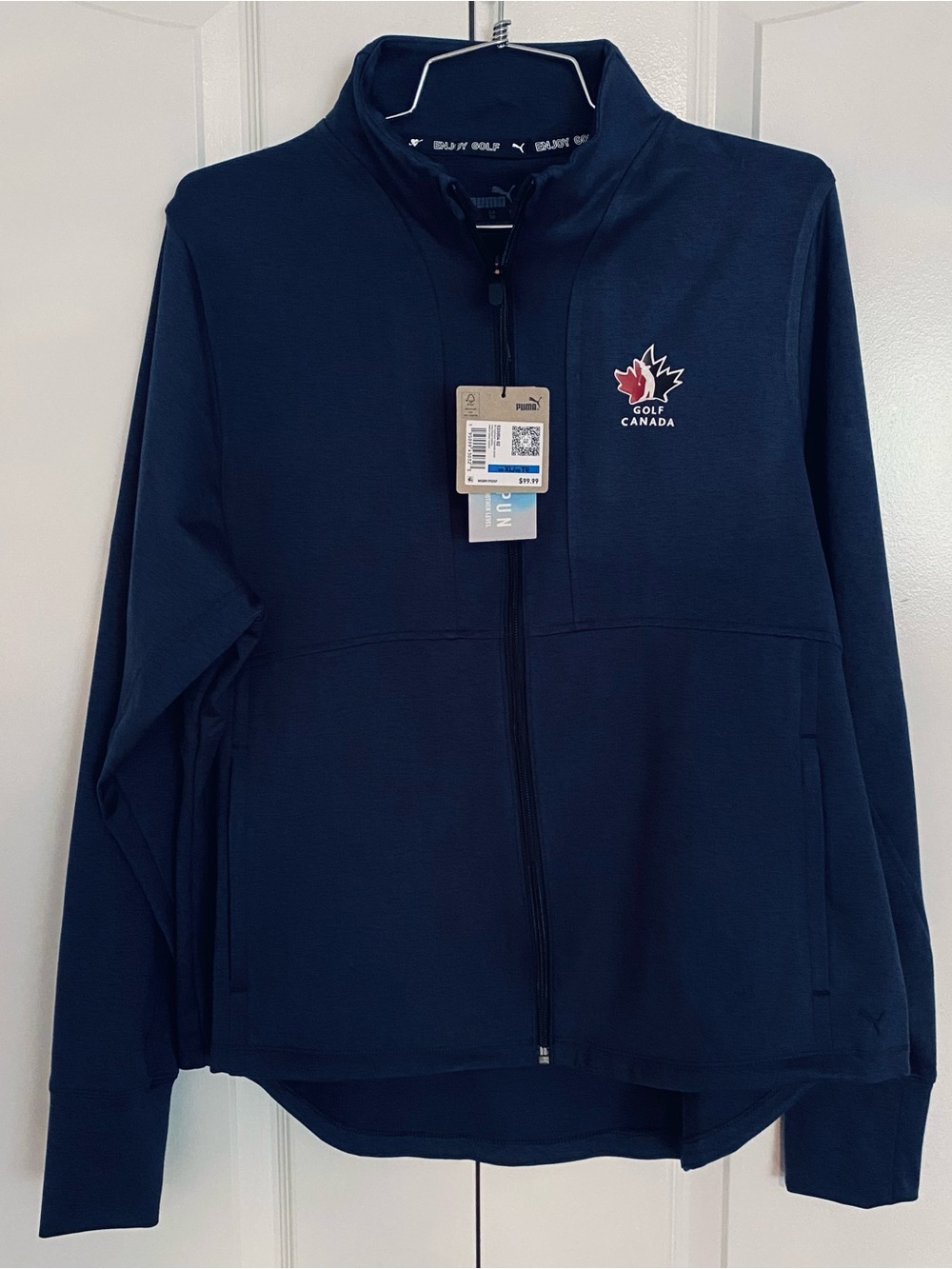 Puma Women's Golf Navy Zip-Up Jacket
